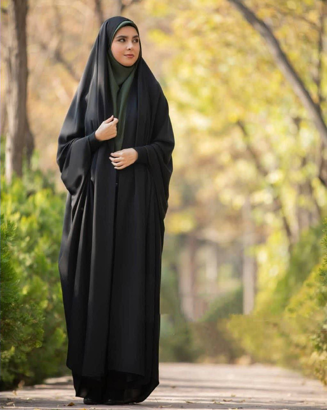 چادر زنانه مدل خبرنگاری با جنس کن کن (ندامروارید)