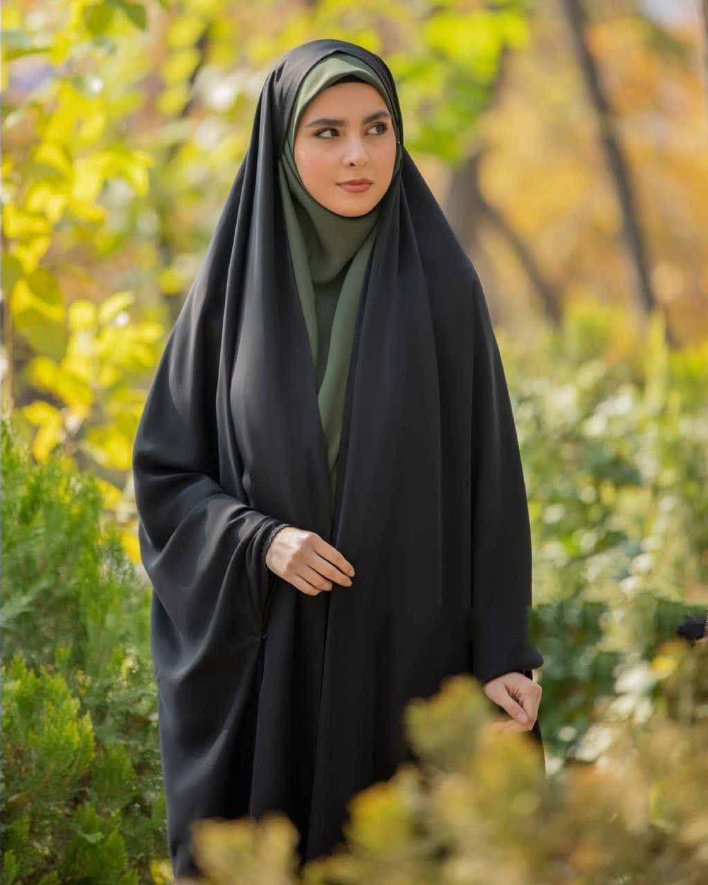 چادر زنانه مدل خبرنگاری با جنس کن کن (ندامروارید)