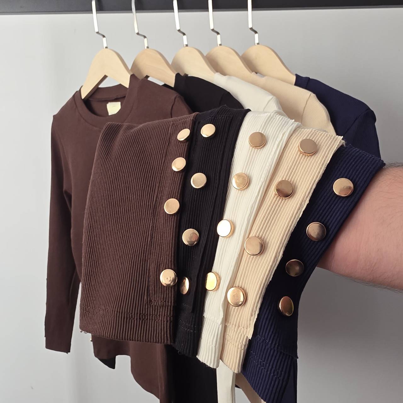 بلیز یقه گرد طرح zara