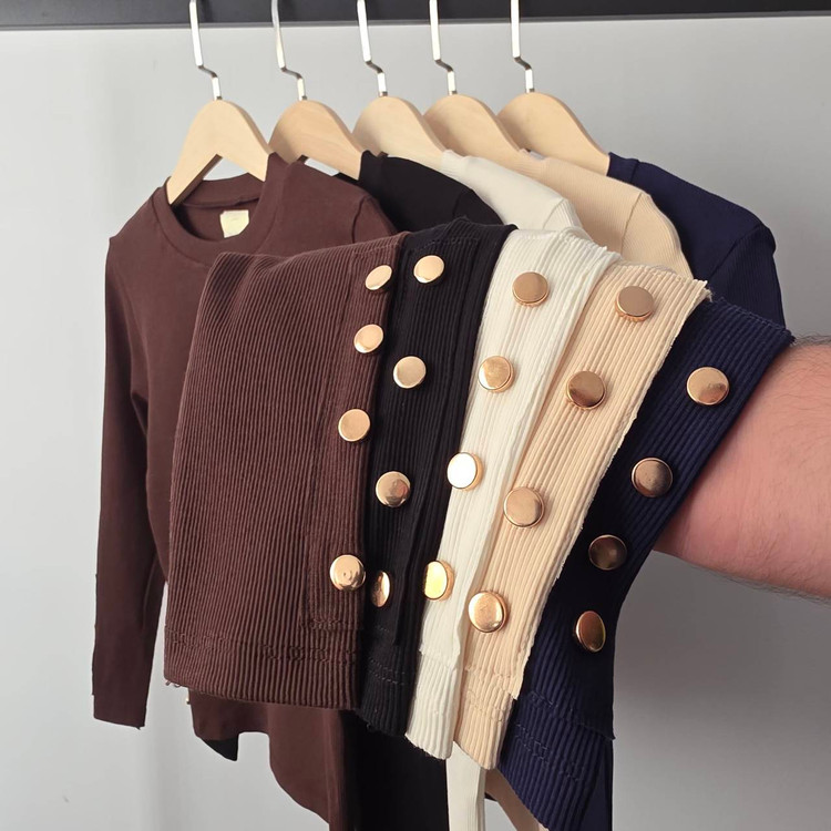 بلیز یقه گرد طرح zara
