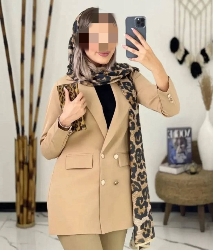کت زنانه کرپ مازراتی سایز بزرگ