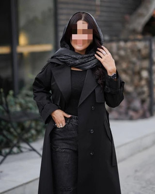 پالتو بارانی بلند آستردار زمستانه